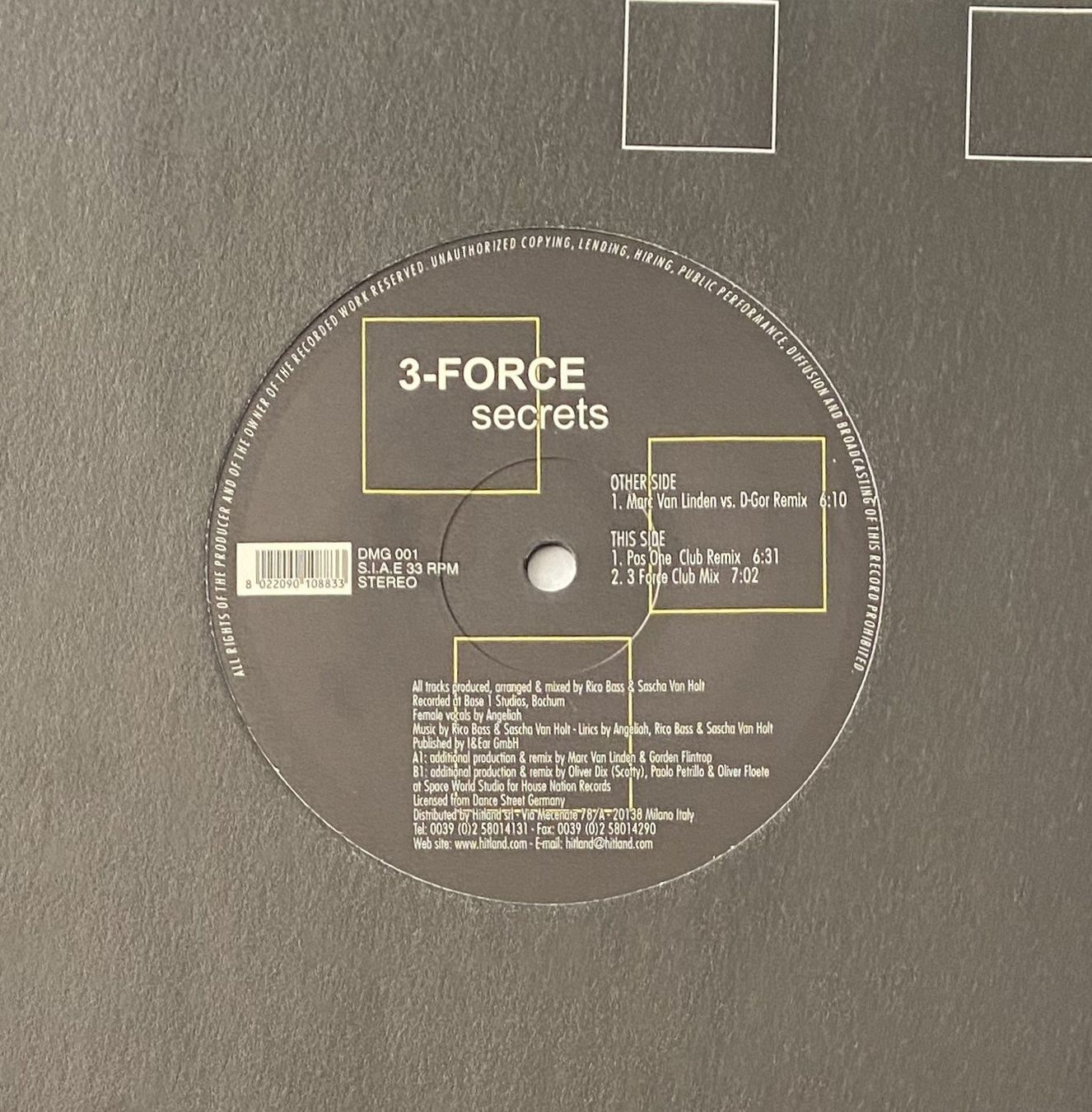 Schallplatten: 3-Force, Secrets (Trance, Hard Trance) – Gebraucht aus Flums von Empe1 2