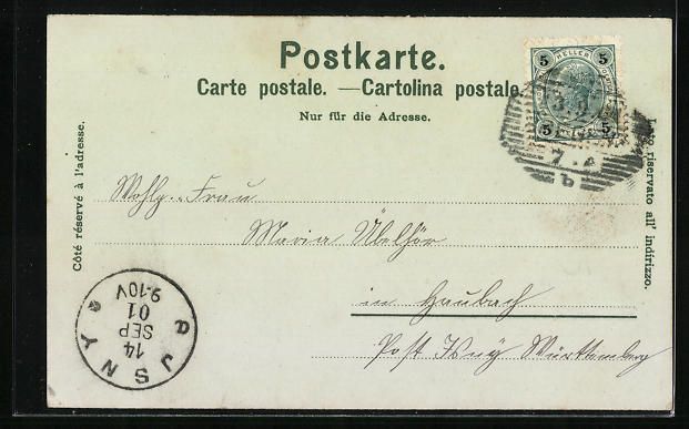 Cartes postales: Mondschein-Lithographie Rorschach, Parti – D'occasion à Berlin par bartko-reher 1