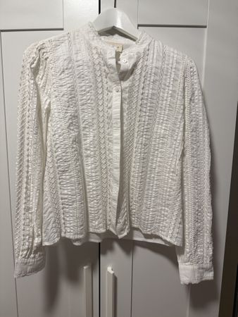 Bluse Sézane Weiss Groesse 36 top Zustand