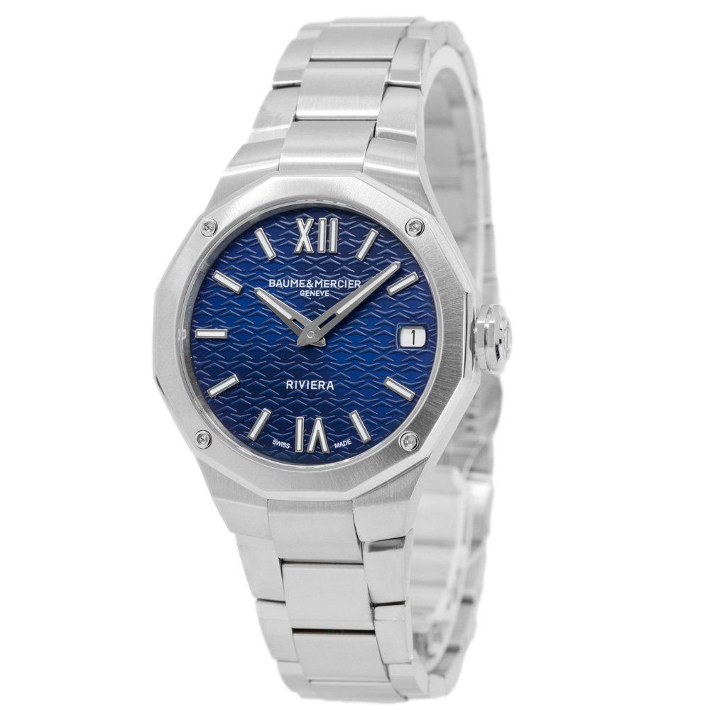 Baume & Mercier Orologi: Baume & Mercier Men's 10727 Riviera Quartz – Nuovo e nell'imballaggio originale da Schindellegi venduto da harveystore