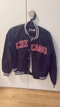 Bomberjacke Schott Chicago schwarz neuwertiger Zustand