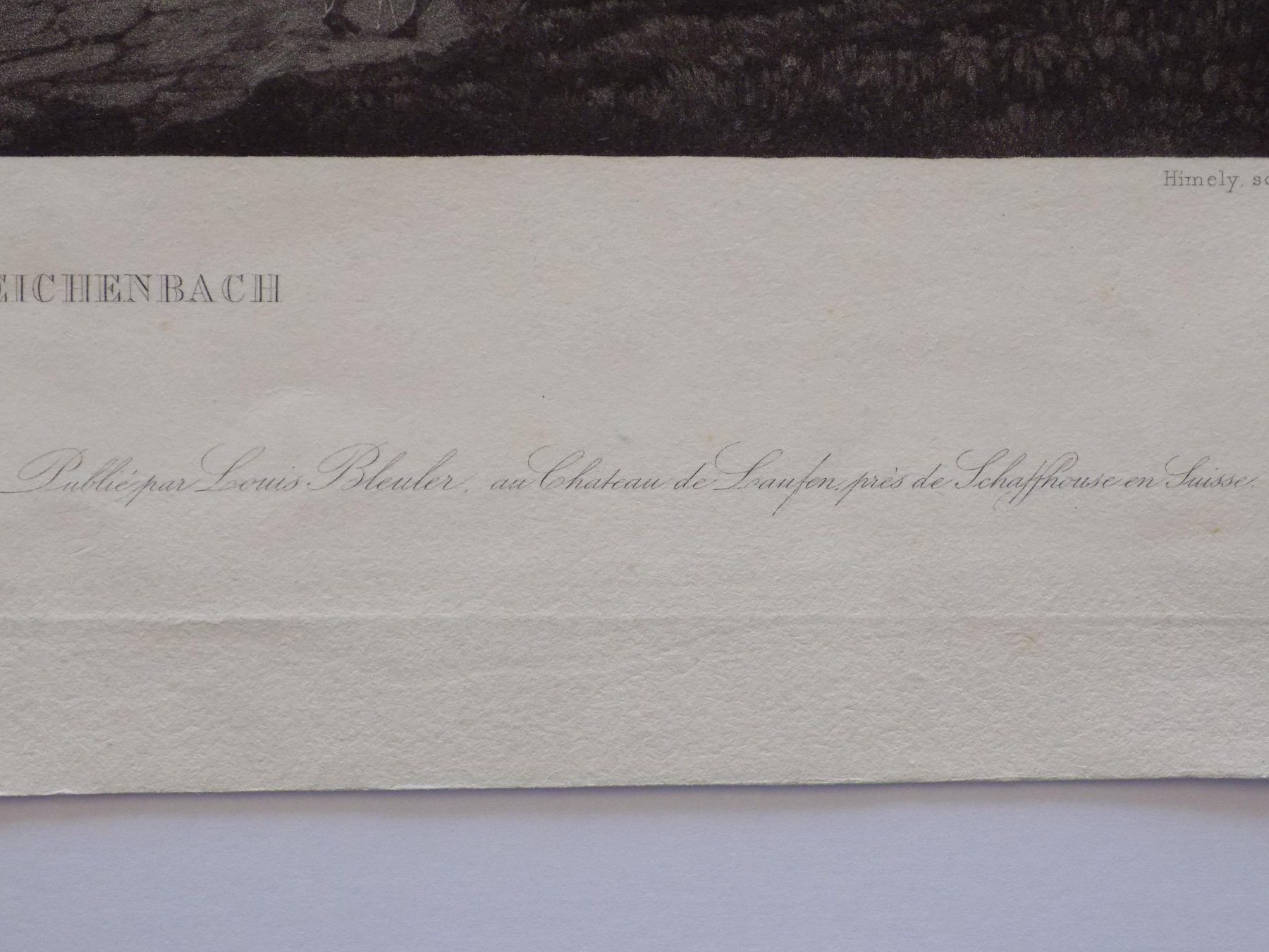 Gravures: Reichenbachfall Berner Oberland Aquatinta – D'occasion à Risch par Antikfee 5