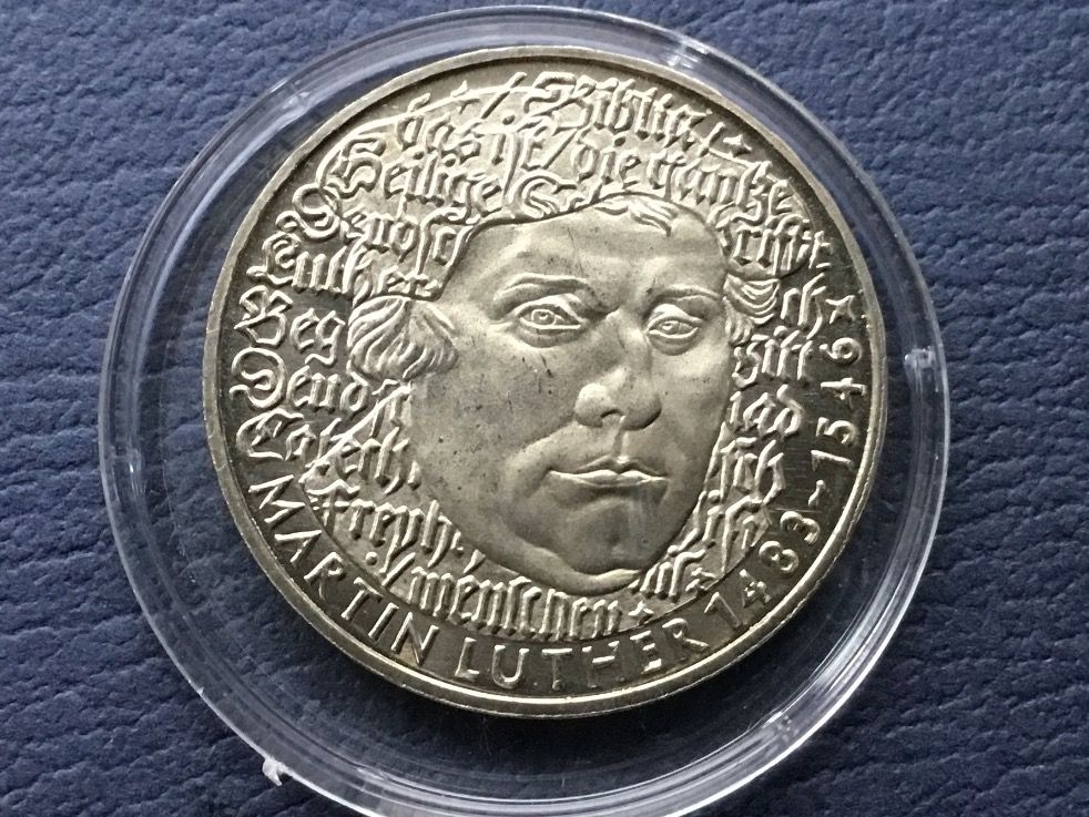 Tutti le monete: 5 DM.Martin Luther 1983 G. PP – Nuovo (secondo la descrizione) da St. Margrethen SG venduto da alfapeugeot10