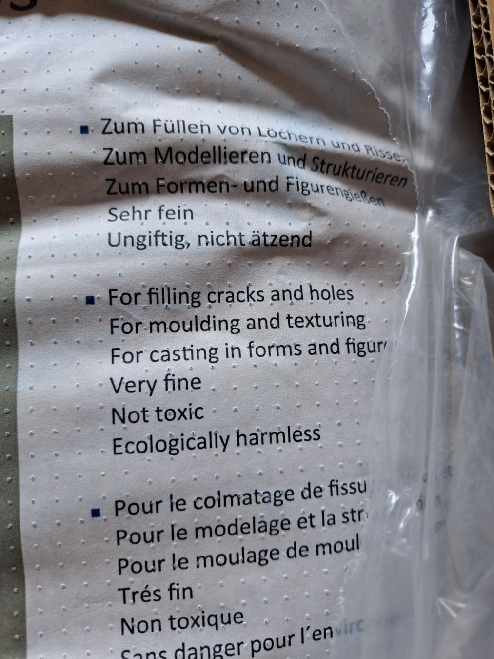 Füllmaterial: 2 Säcke Modellgips à je 25 Kg – Gebraucht aus Meggen von Ricardokoch 1