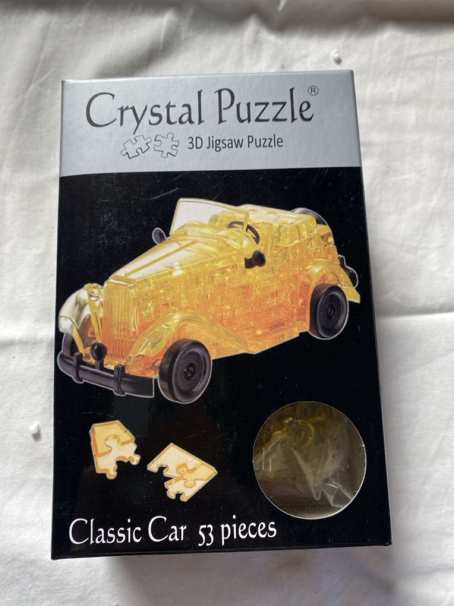 Puzzle: Crystal Puzzle Classic Car 3D Jigsaw 53 Pieces – Nuovo e nell'imballaggio originale da Buttikon SZ venduto da Maxwelltime