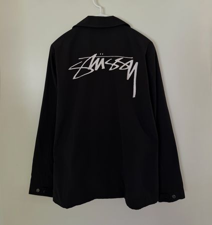 Stussy Cruize Coatch Jacke Schwarz 