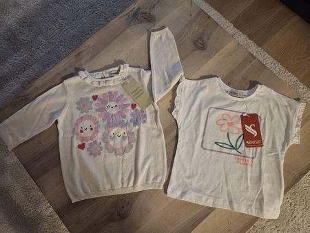 Mädchen Set Gr. 92 – Pullover & T-Shirt – NEU mit Etikett