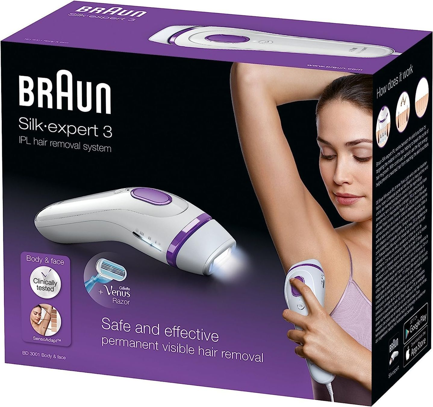 Braun Epilatori: BRAUN Silk Expert 3 - IPL Lasergerät – Usato da Pratteln venduto da Volk42