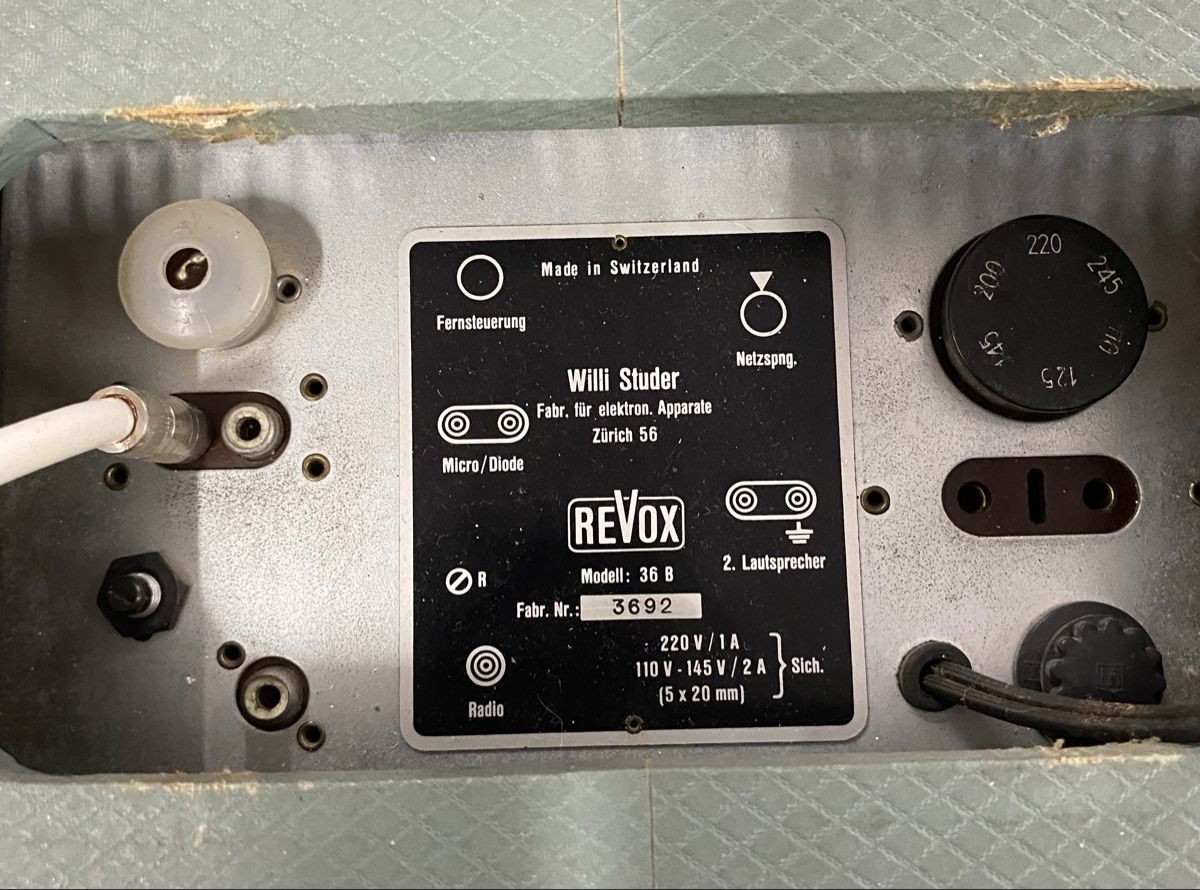 Revox Bandmaschinen: Revox Modell 36B – Defekt aus Glattbrugg von Pischte.Brockenhaus 6