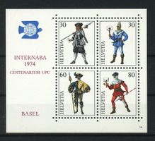 1974, Gedenkblock NABA Basel, Nr. 14 **