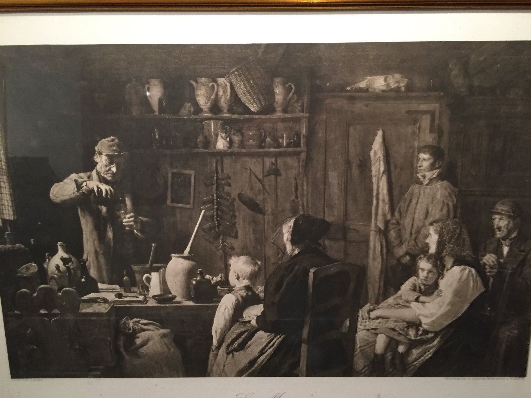 Grafica & Litografie: Albert Anker, "Der Wunderdoktor" – Usato da Einsiedeln venduto da artgallery59