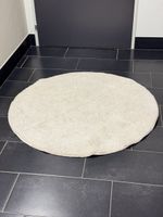 Schöner runder Teppich beige 130cm