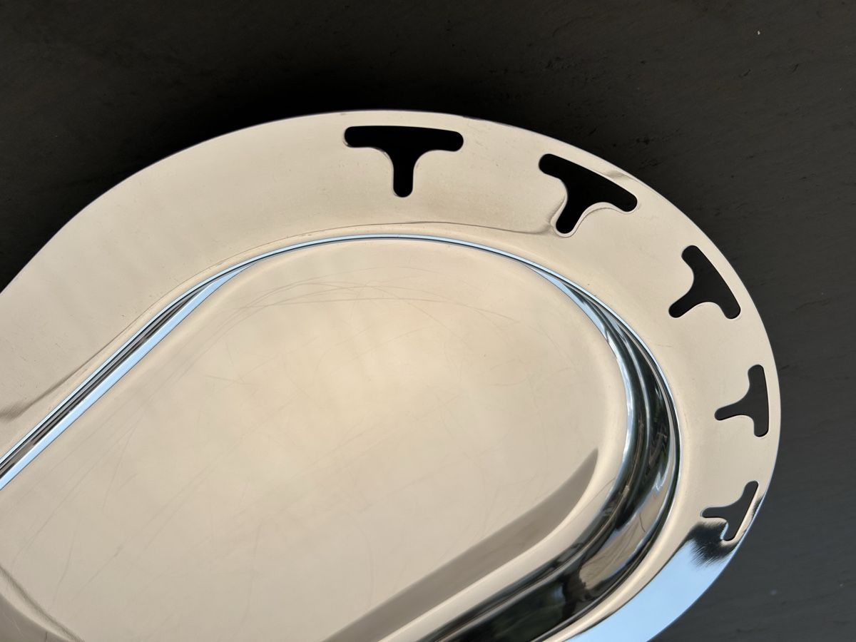 Alessi Servierplatten: EDELSTAHL - SERVIER / PLATTE ALESSI-STYLE – Gebraucht aus Nidfurn von cejeisda 2