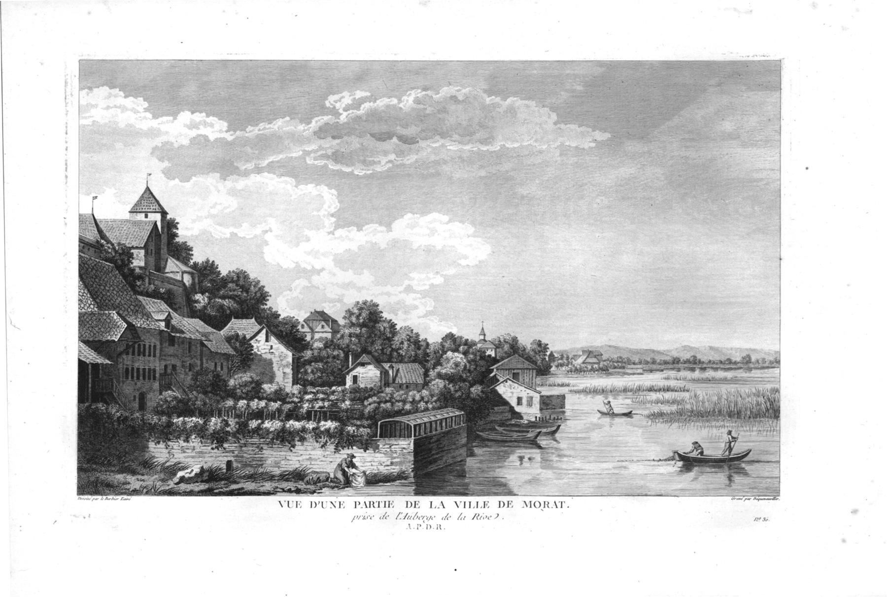Incisioni: Murten Originalkupferstich 1780 – Usato da Rafz venduto da Helvet32