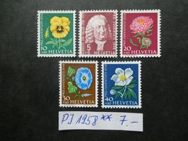 Pro Juventute 1958 postfrisch
