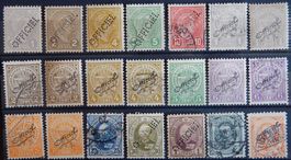 Luxemburg Dienst. ex. Kat. 62-106 */gest. 1899/1919