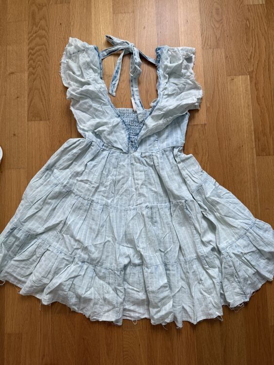 Robes: Free People Kleid, hellblau, Gr. S – Neuf (Voir description) à Basel par lilavintage