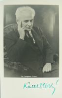 Karel Horky (1879-1965) Schriftsteller - Autogramm