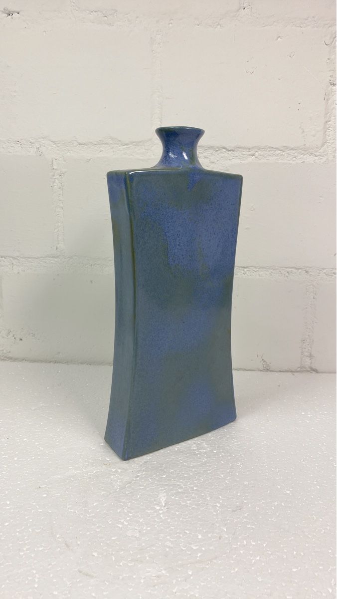 Vasi & Recipienti: Design Keramik Vase blau flache Form – Usato da sursee venduto da trilli-tralli 1