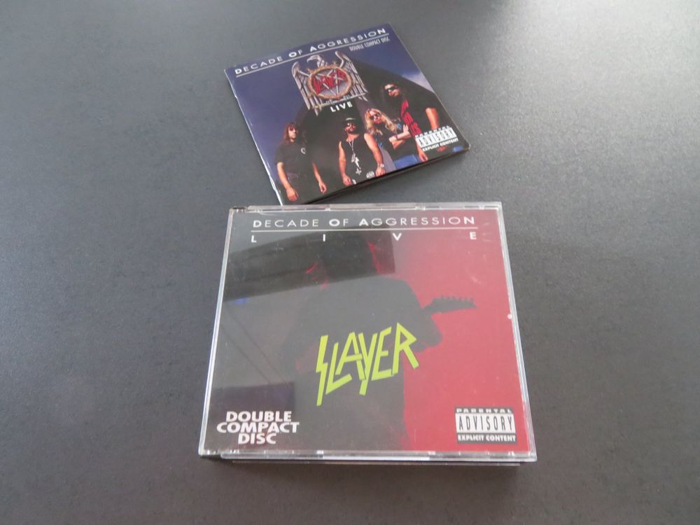 SLAYER Decade of Aggression Live 2CD 1998 Thrash Metal COOL! (Gebraucht ...