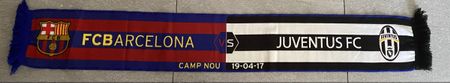 Fussballschal FC Barcelona vs Juventus Camp Nou 19.04.17