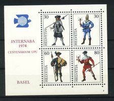 1974, Gedenkblock NABA Basel, Nr. 4 **