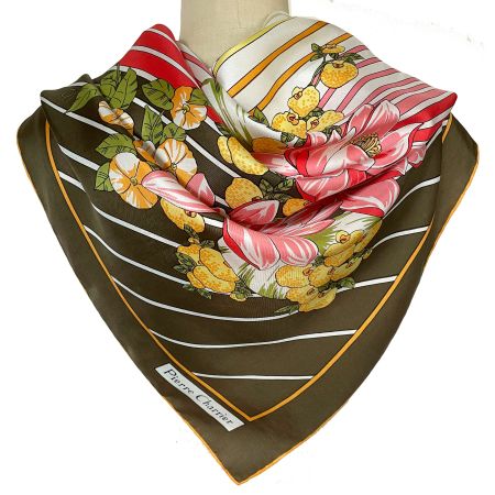 Foulard Carré 76 x 76 PIERRE CHARRIER France VINTAGE 1980s