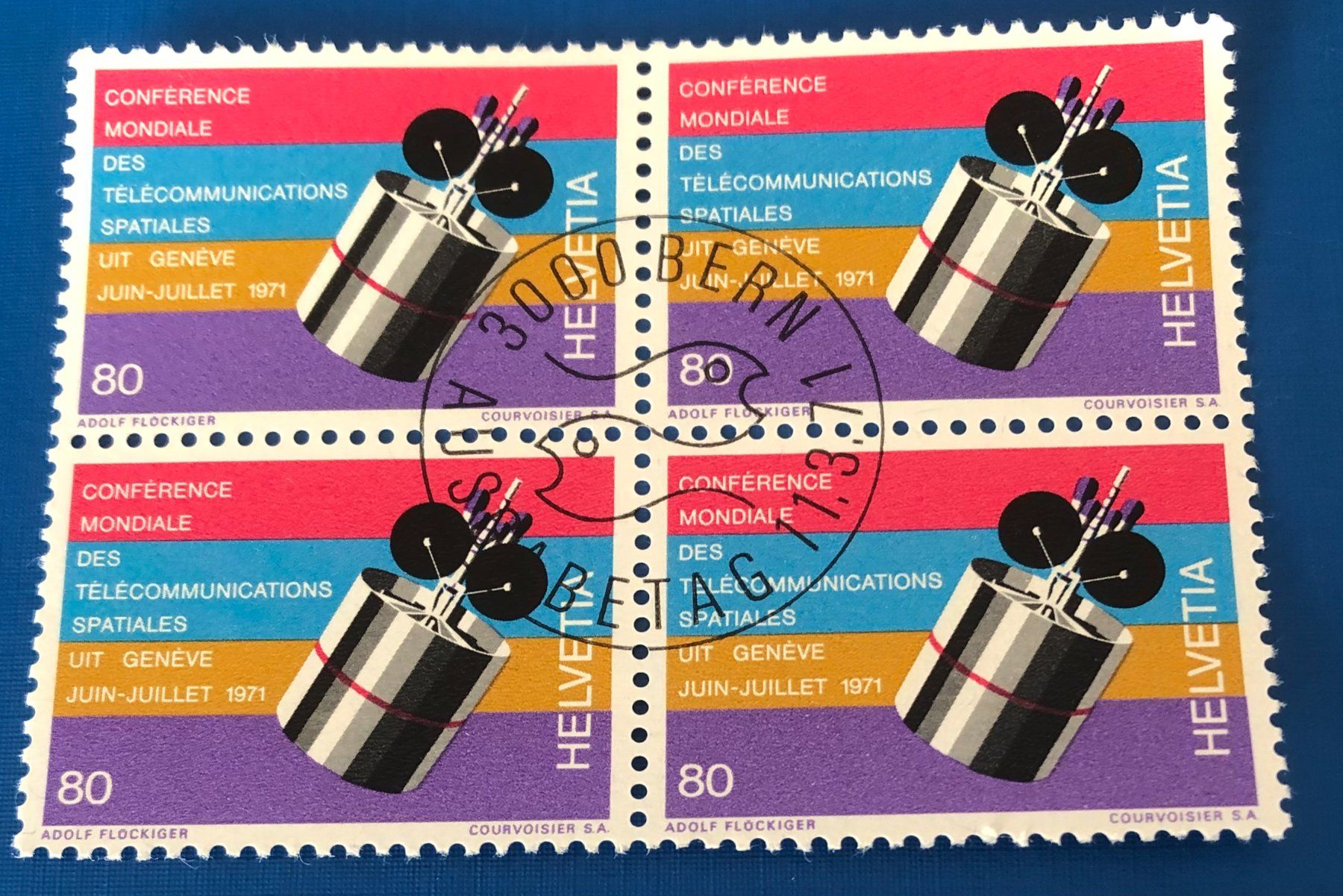 Tous les timbres: 4 er Block Nr.495 mit Vollstempel Bern – D'occasion à Aarau par Billa007