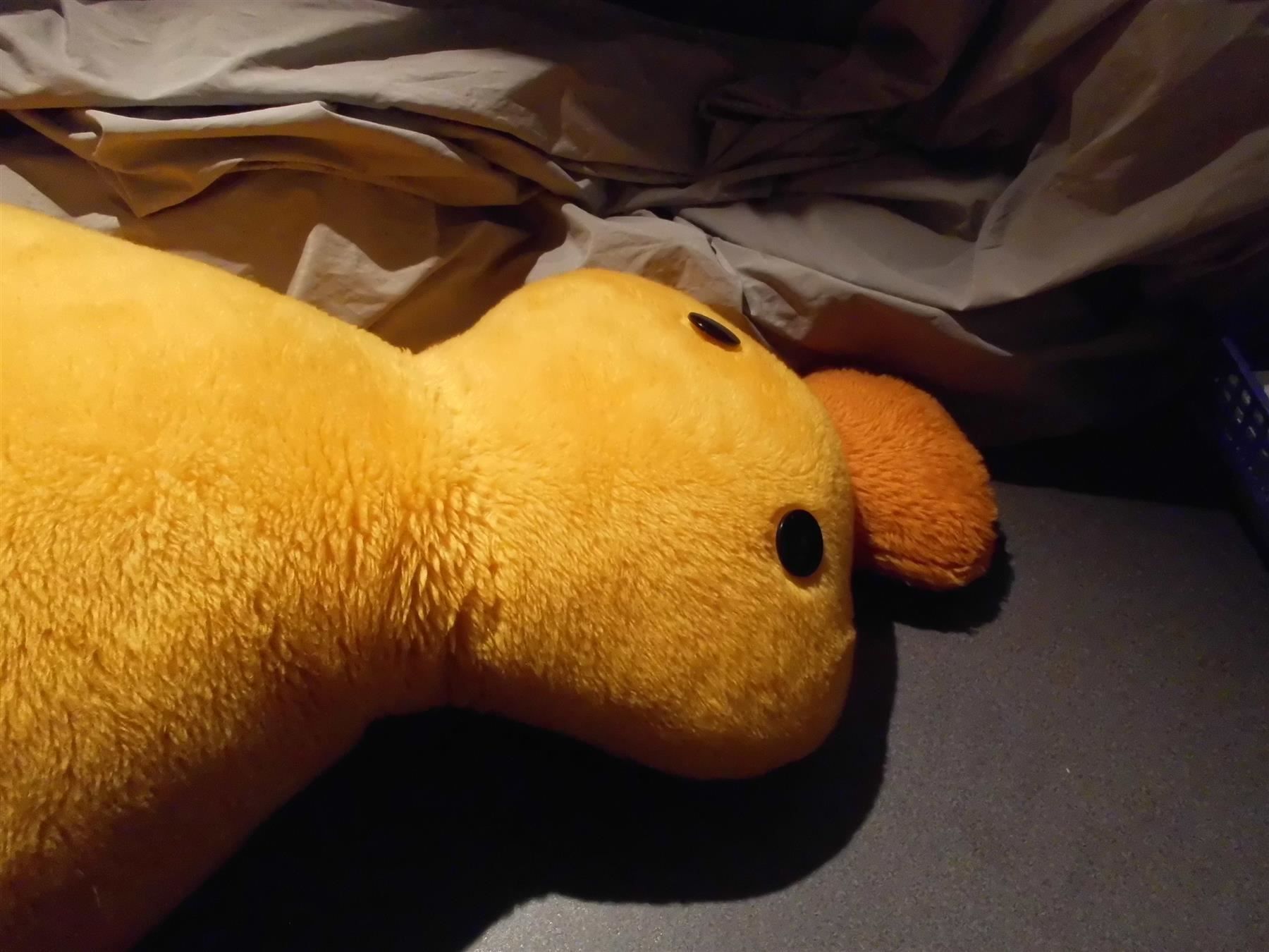 Giocattoli: Ente gelb/orange, ca. 84 cm – Usato da Zürich venduto da abraxas1291 1