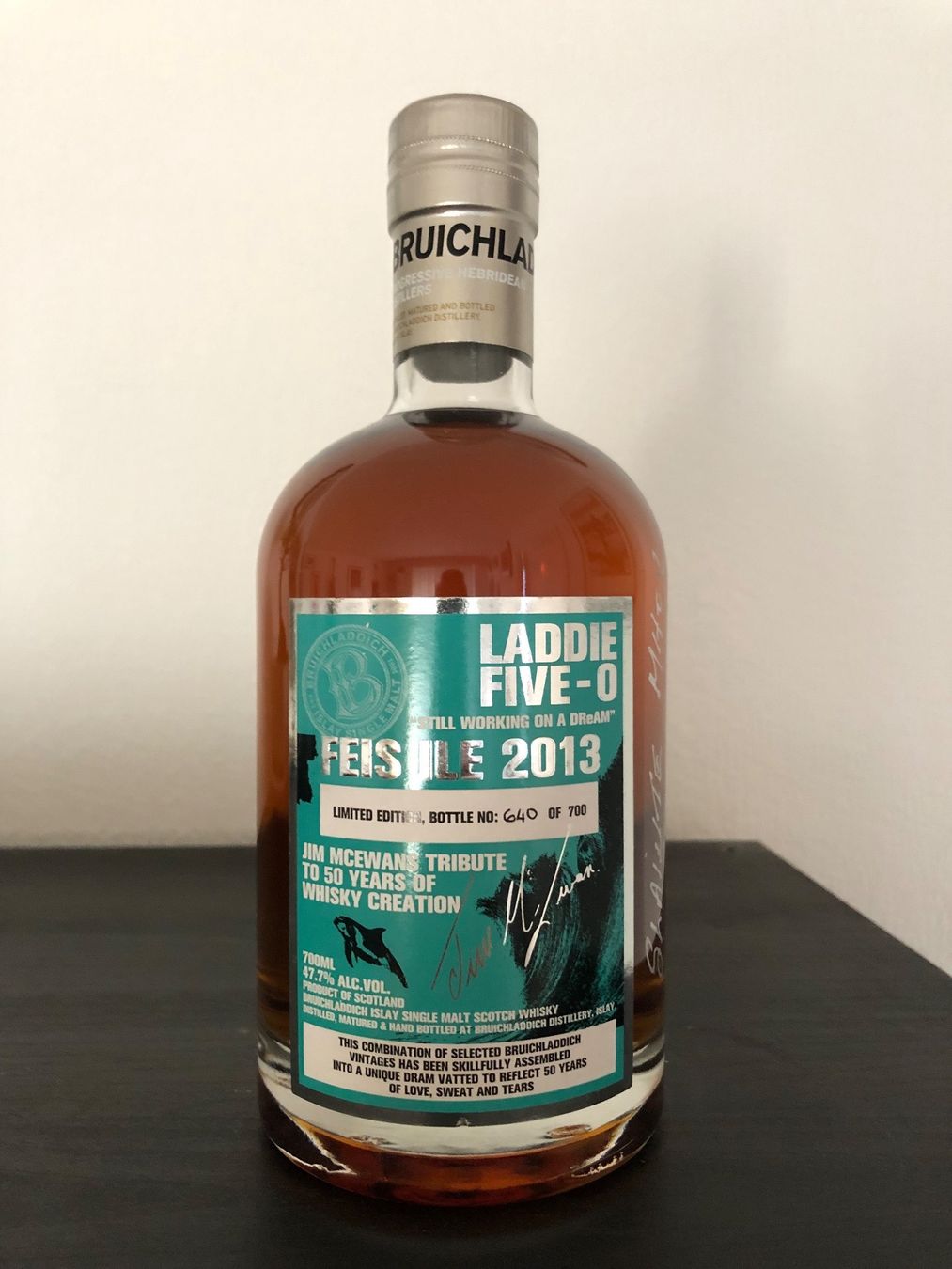 Bruichladdich Bevande alcoliche: Bruichladdich Laddie Five-O / Feis Ile 2013 Signed – Usato da Vevey venduto da Olispirits 2