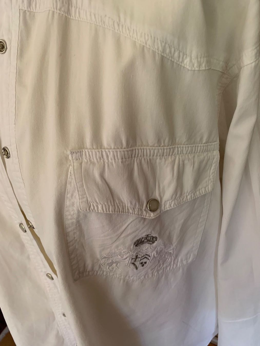 Camicie: Bluse - Hemd 100% Baumwolle Gr L Farbe: Weiß – Usato da Interlaken venduto da Bona55 8