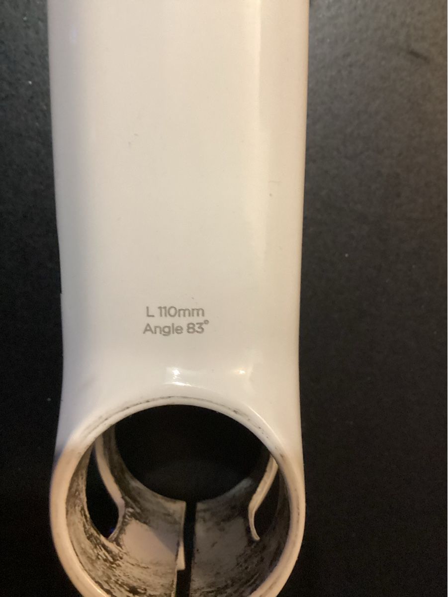 Pezzi di ricambio: Potence Deda Zero 2, 110mm, 83°, blanche, pour vélo – Usato da Savigny venduto da Dnorton 2