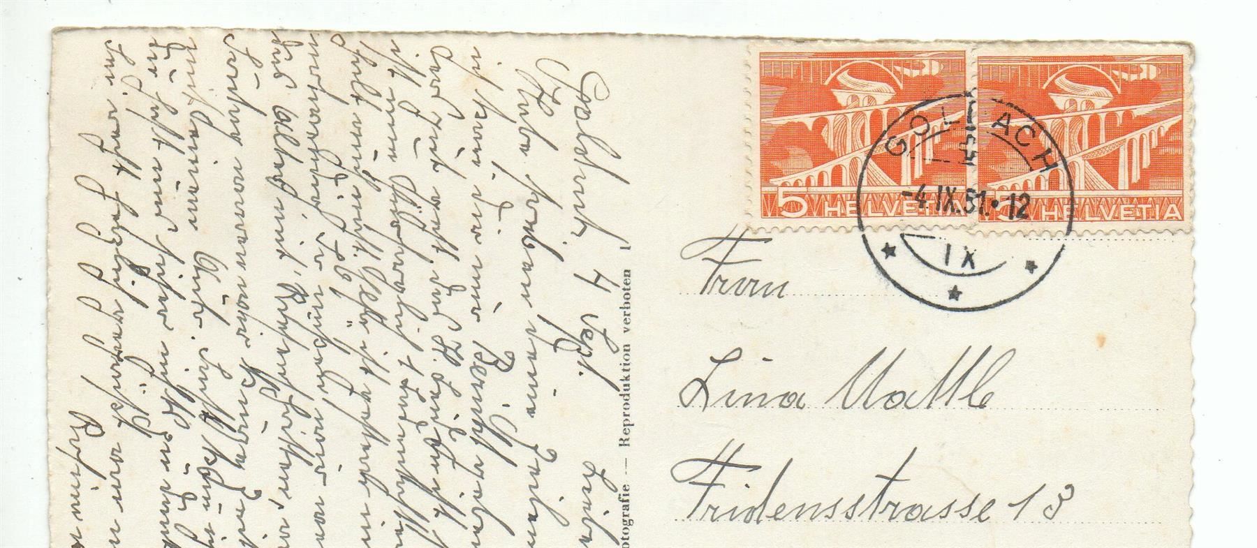 Cartoline postali: GOLDACH Kirche – Usato da Jona venduto da philajona 1