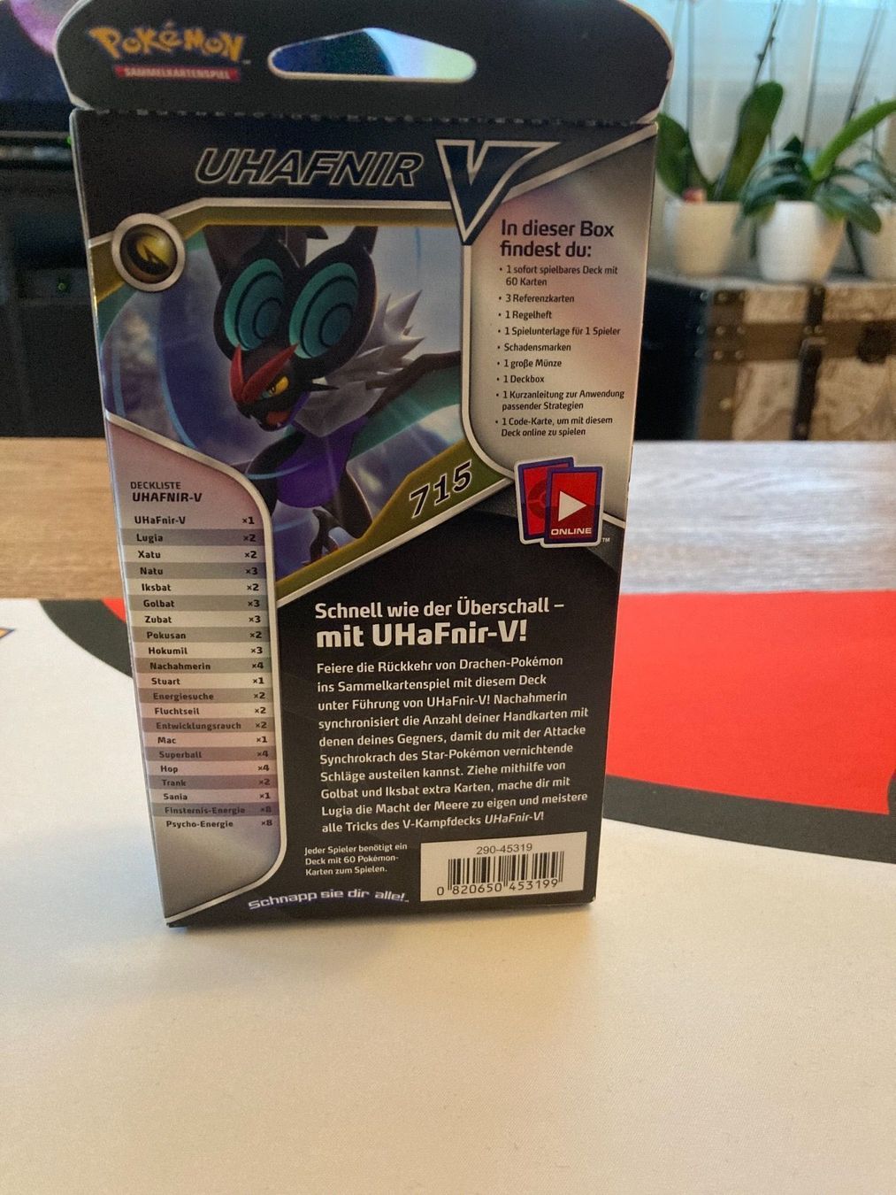 Cartoline: Pokemonkarten V-Kampf Deck Uhafnir DE – Usato da Küssnacht am Rigi venduto da Ebikoner 2