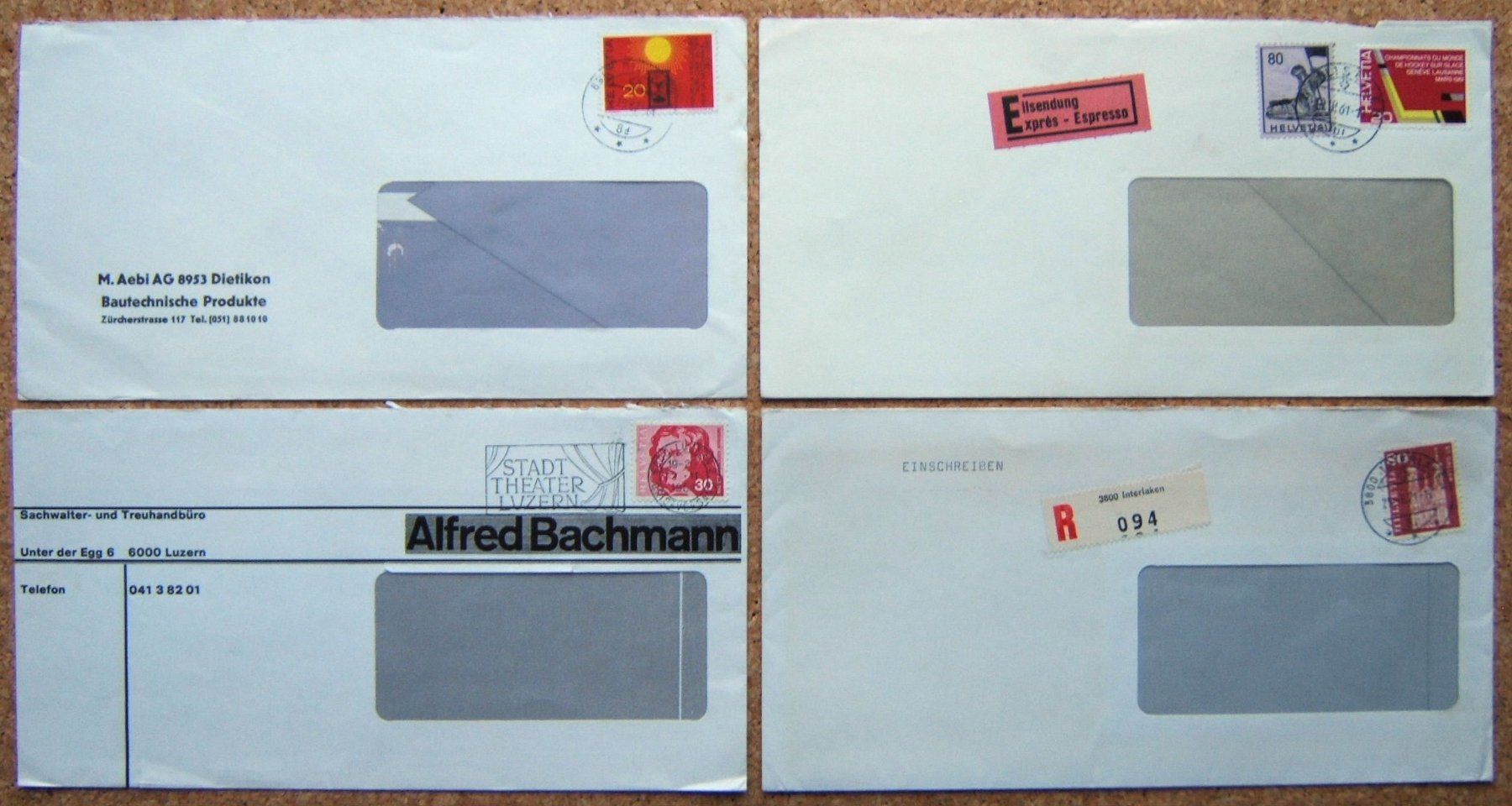 Alle Briefmarken: 14 BRIEFE SCHWEIZ 60ER JAHRE – Gebraucht aus Brunnen von Nonne04 1