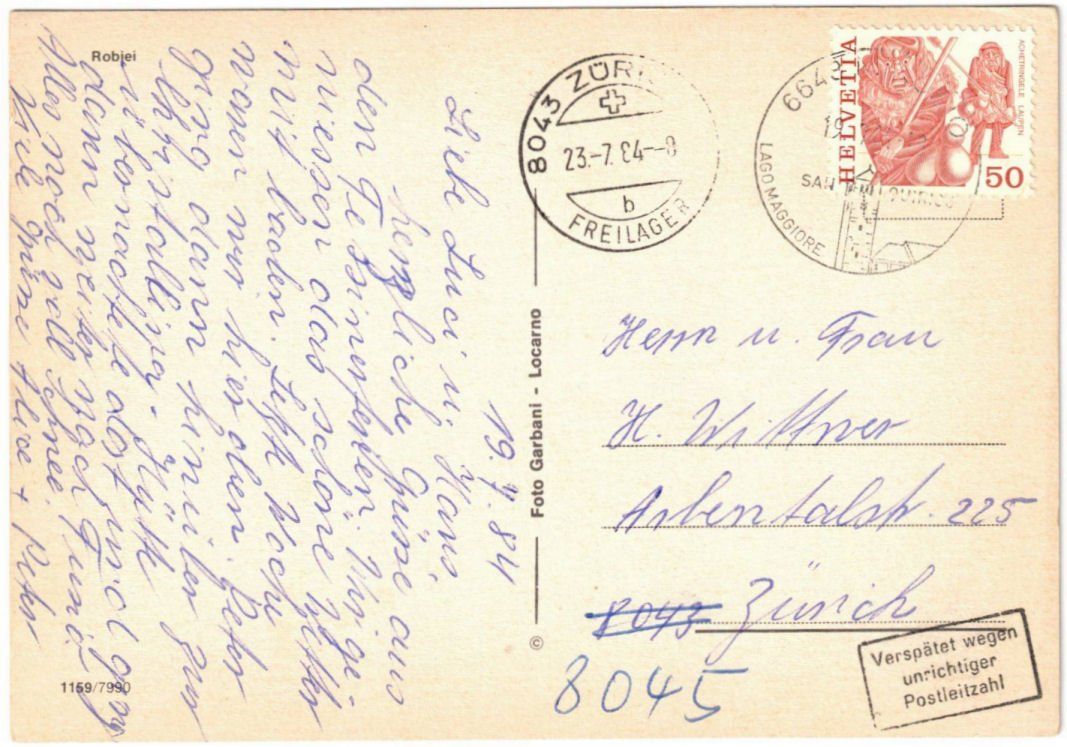 Cartoline postali: Robiei - 4 Bild AK – Usato da Binningen venduto da Mountainrider 1