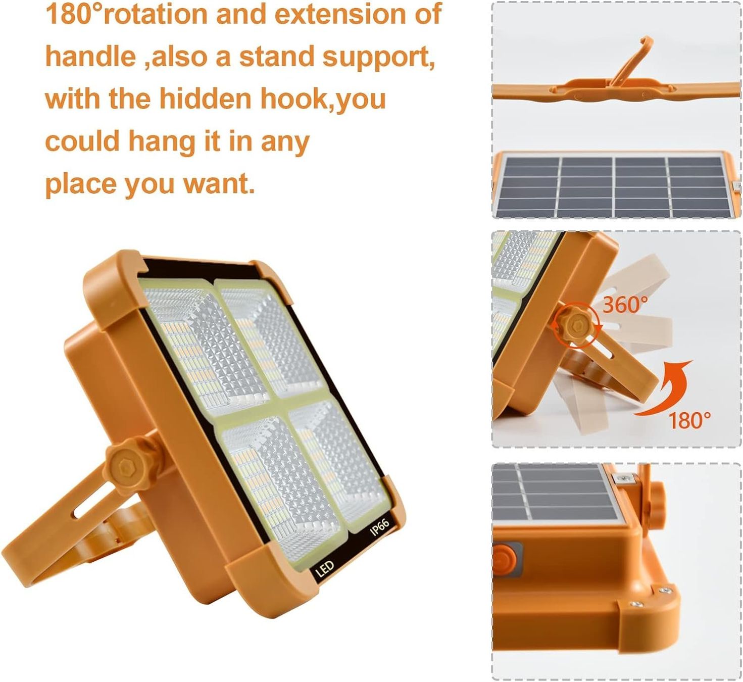 Lampade: 100W LED Solar Strahler mit 288 LED-Perlen – Nuovo e nell'imballaggio originale da Châtelaine venduto da topshop.switzerland 7