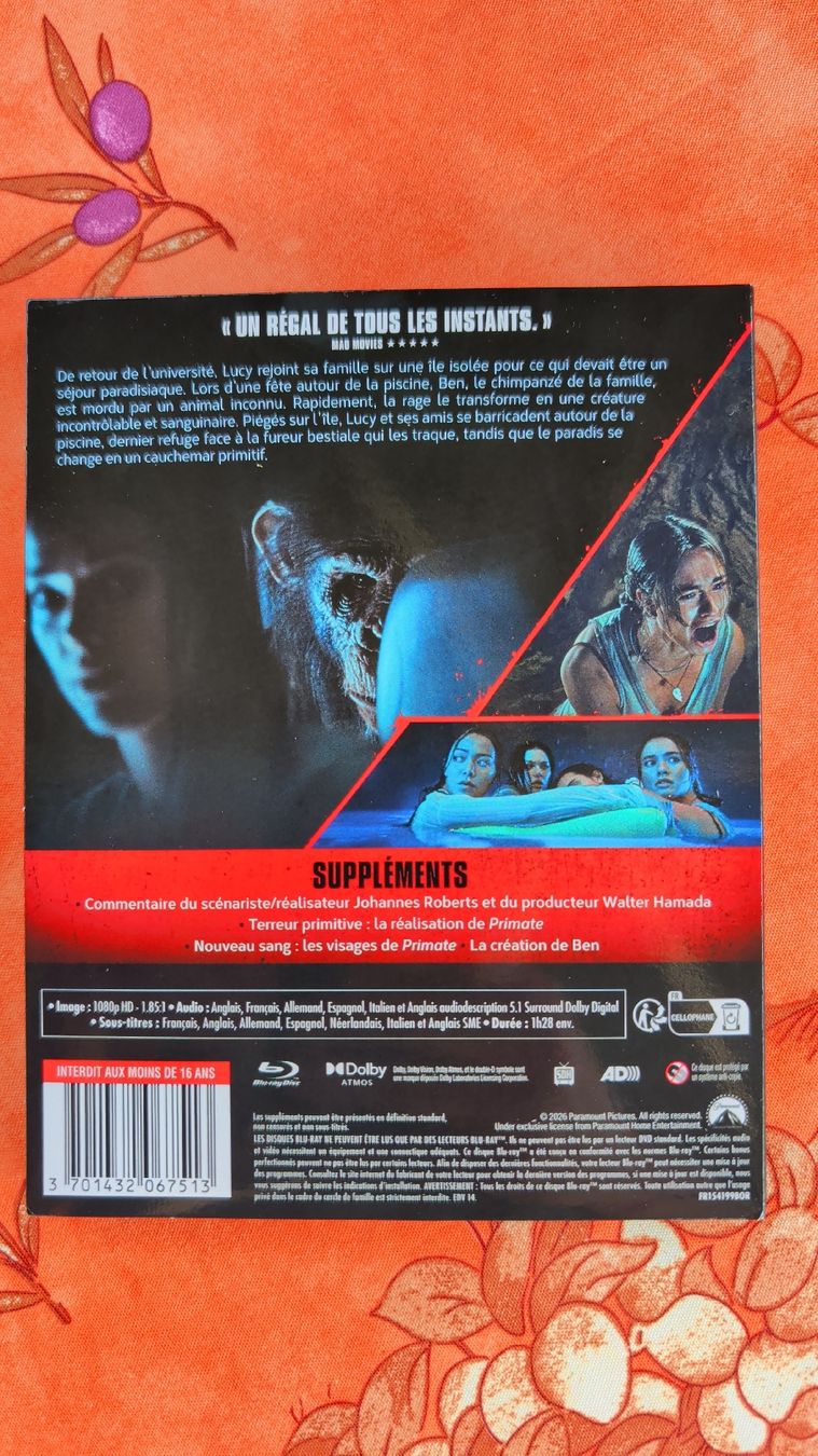 Alle DVDs: Primate Blu-ray neuf  – Neu (gemäss Beschreibung) aus Renens VD von tartompion 1