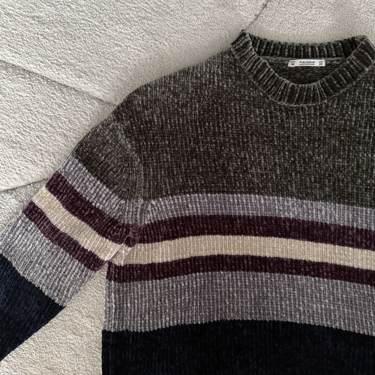 Pull&Bear Maglioni & Felpe: Pull&Bear Striped Plush Sweater - Size M – Nuovo (secondo la descrizione) da Zürich venduto da kru_8dtk