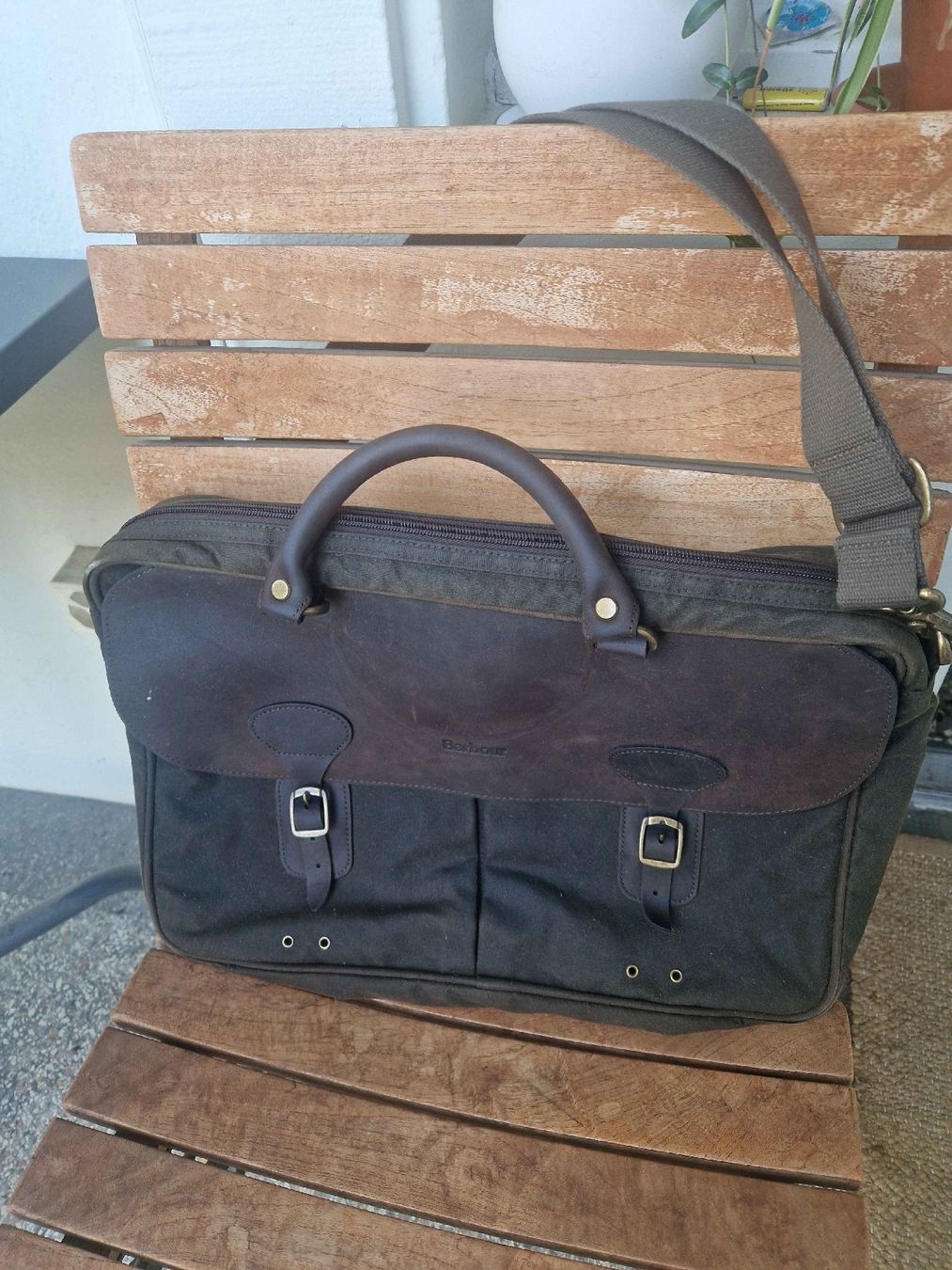 Barbour Valises & Sacs: Barbour Tasche grün/braun – D'occasion à Basel par AvideZa