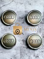 Audi 69 mm Nabendeckel, Nabenkappen, Felgendeckel grau