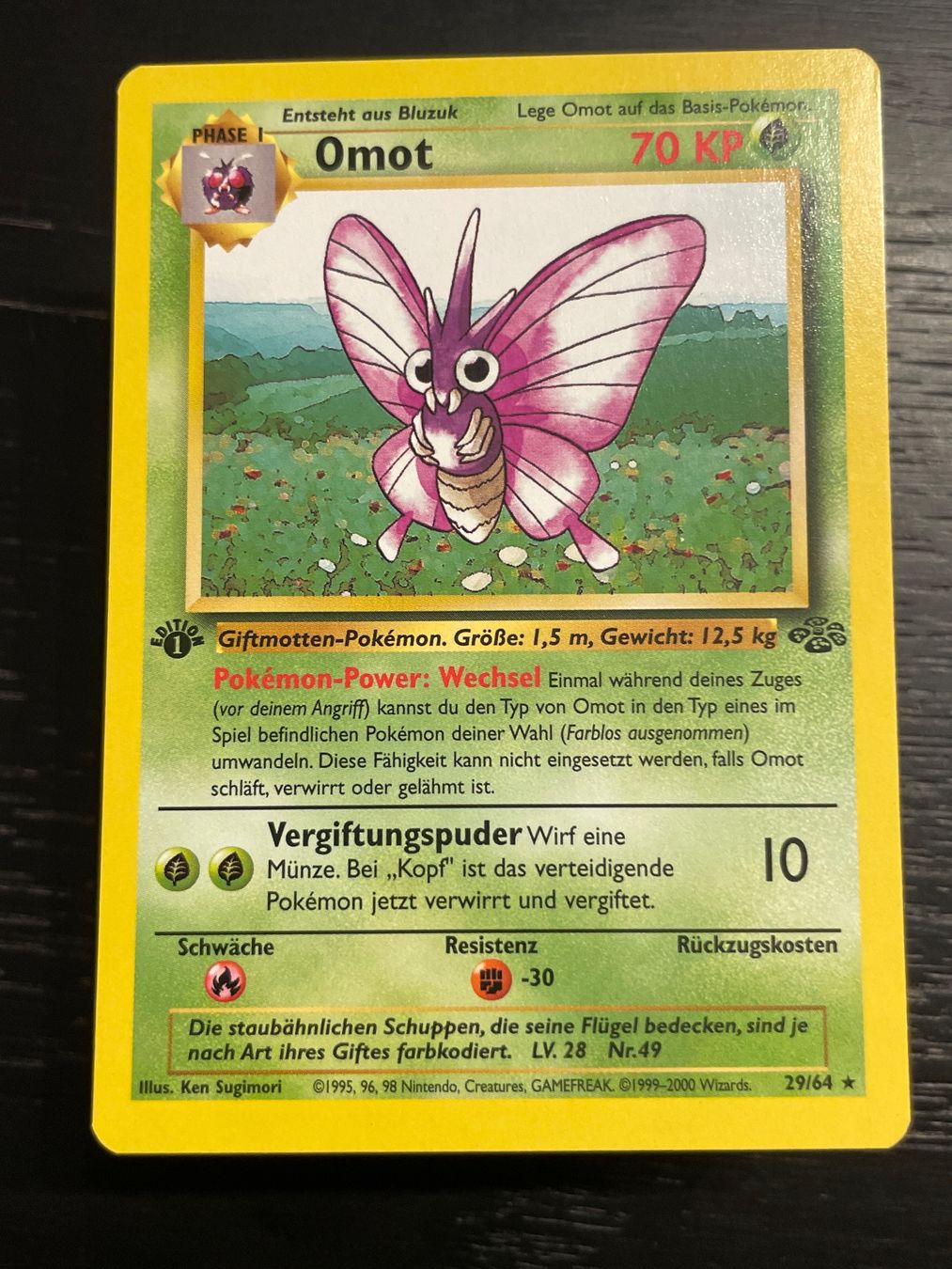 Pokémon Sammelbilder & Trading cards: Pokemon Omot 29/64 jungle 1. edition – Gebraucht aus Hugelshofen von Suimosa