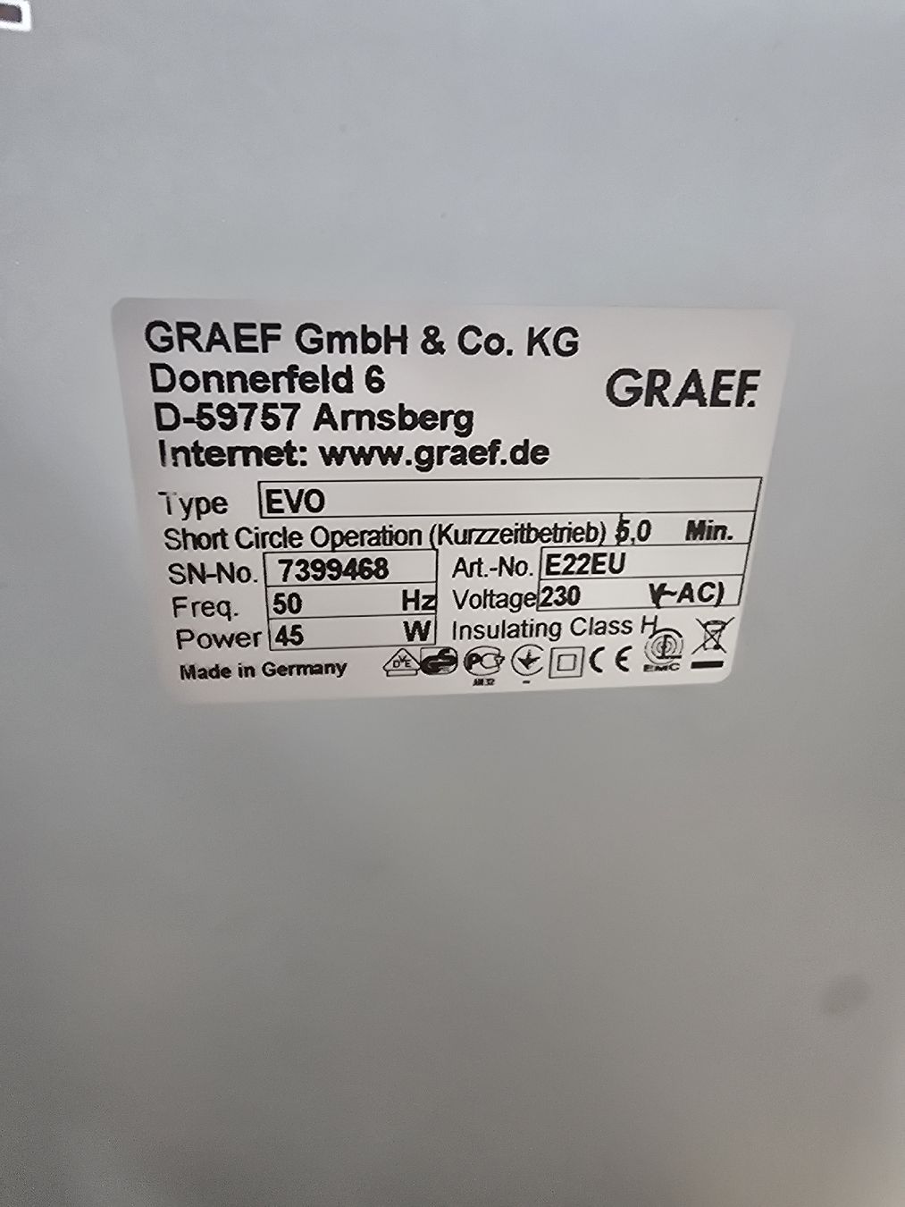 Graef Elettrodomestici da cucina: GRAEF Allesschneider EVO (D1) – Usato da Rorschach venduto da TimelessTrading 3