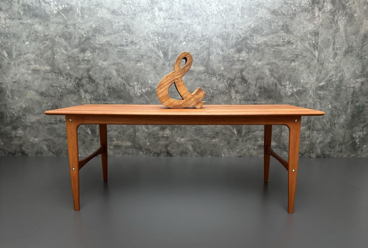 Tavoli: Dänischer Teak Couchtisch 1960er Coffee Table restauriert – Usato da Elsau venduto da Teak_Vintage 7