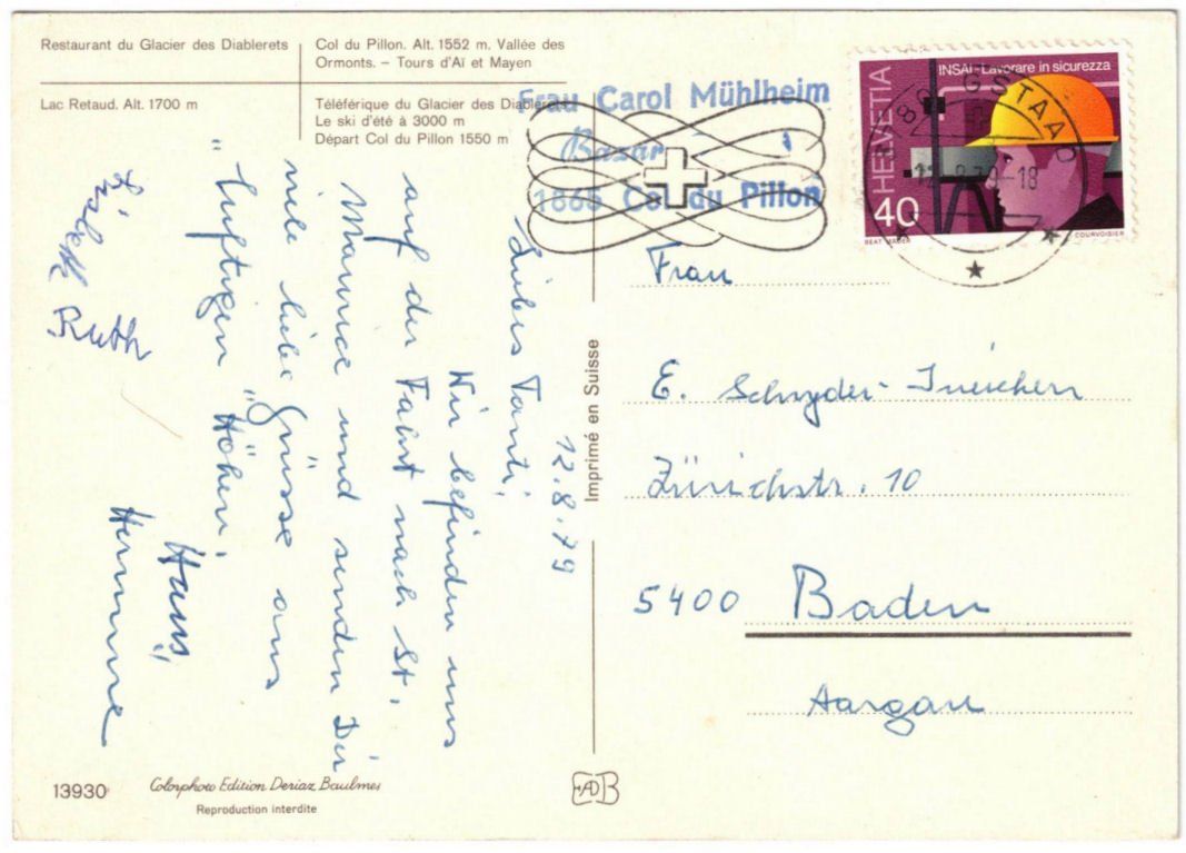 Cartoline postali: Col du Pillon - 4 Bild AK – Usato da Binningen venduto da Mountainrider 1