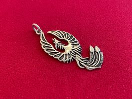 Anhänger Phönix 925 Sterling Silber Steel Art