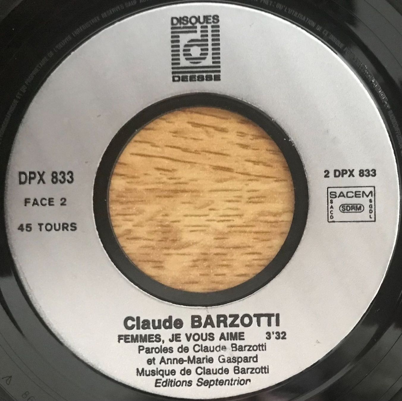 Schallplatten: CLAUDE BARZOTTI - PARRAIN – Gebraucht aus Bussigny von vinyl-pas-cher 1