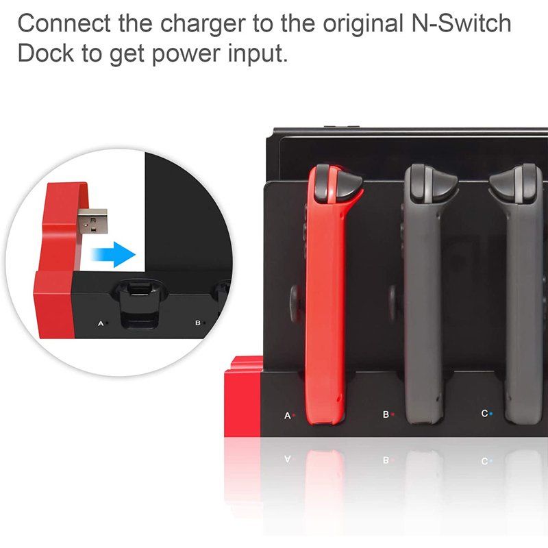 Nintendo Controller: Nintendo Switch Joy Con Controller Charger Dock Stand Statio – Nuovo e nell'imballaggio originale da Unterägeri venduto da RmOnline 6