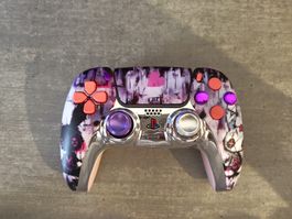 PS5 Controller Custom  Glitzer Pink Kitty Design!🐱 Top 👌