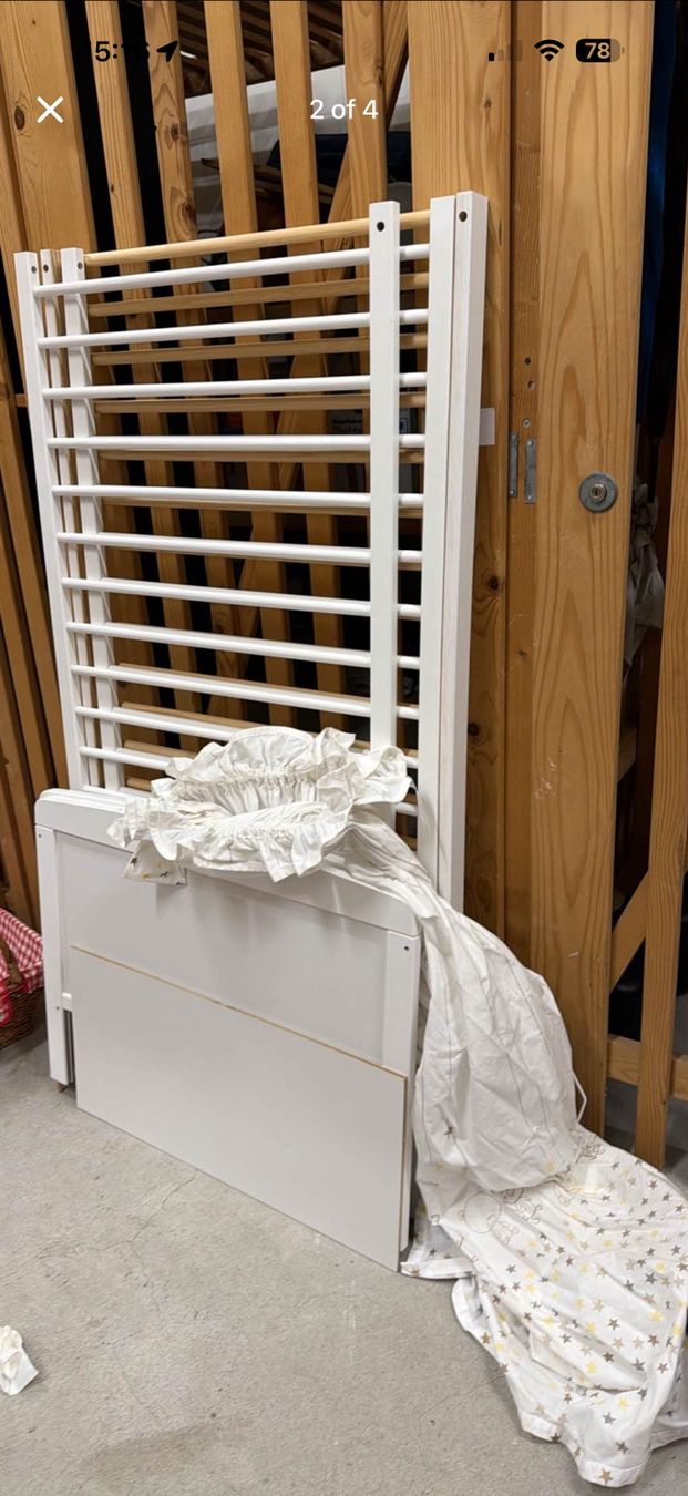Letti: White Baby Bed with Canopy - 70x140 – Usato da Zug venduto da oph_sbo22 1